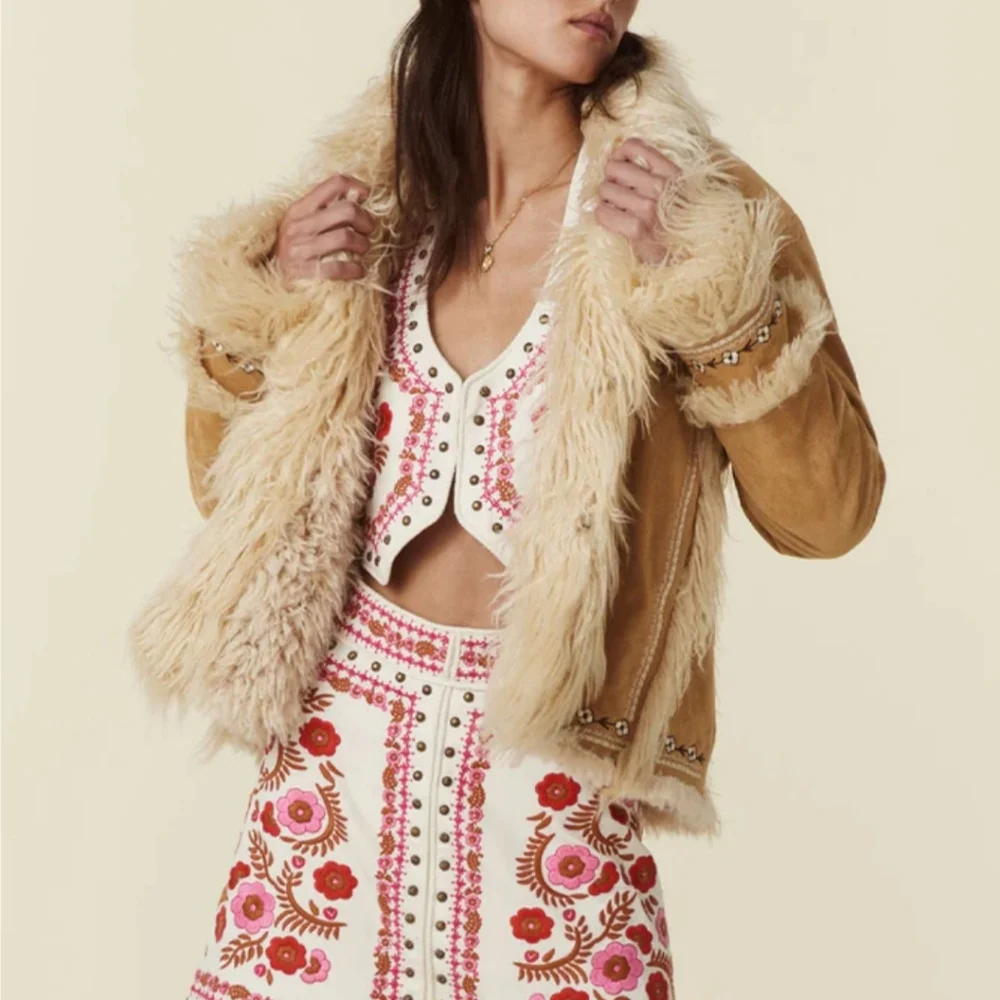 Spell and the Gypsy Joplin Cropped Jacket in Hazelnut (New with tags!) - Picture 10 of 16